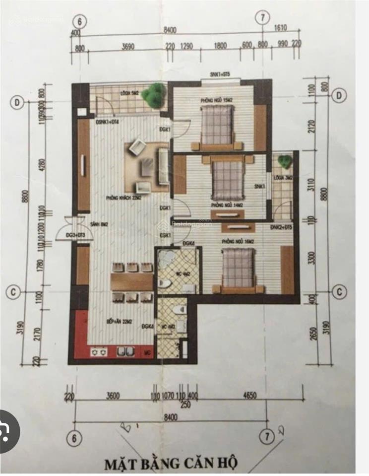 Bán cc 3pn 2wc tại khu đô thị văn khê, 5,15 tỷ, 114m2 tầng trung