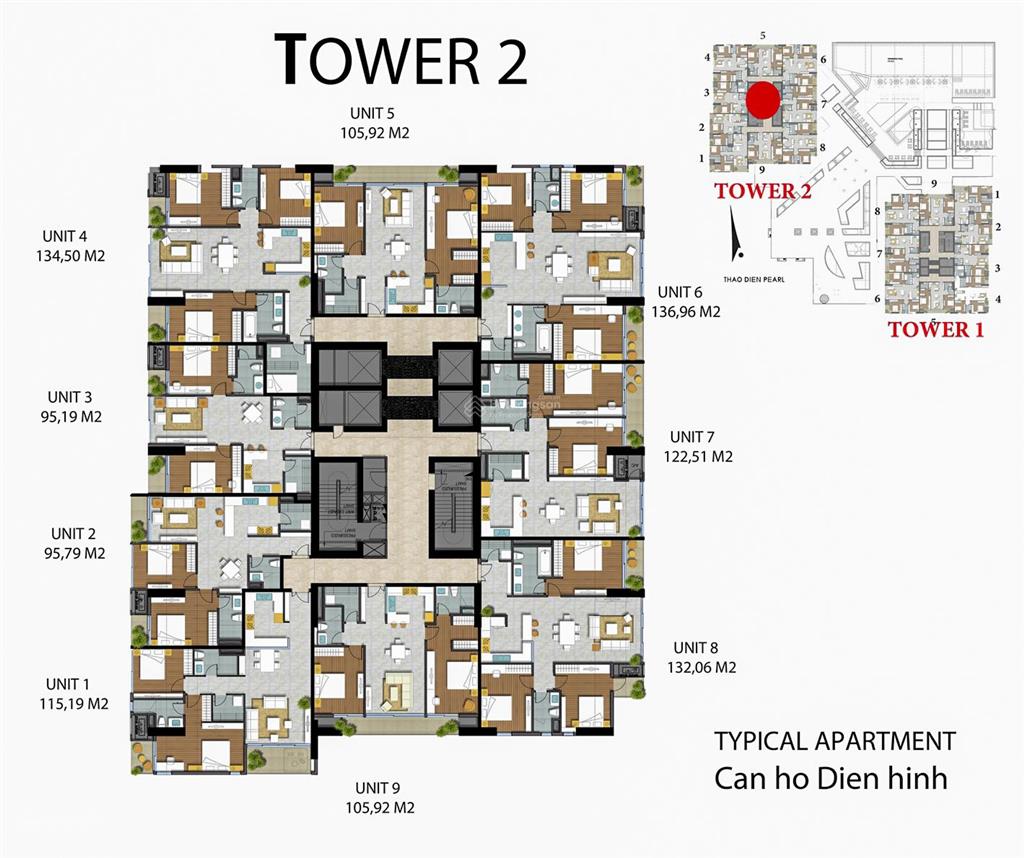 Bán căn hộ tại thảo điền pearl gồm 3 phòng ngủ tầng cao view đẹp với diện tích 132m2