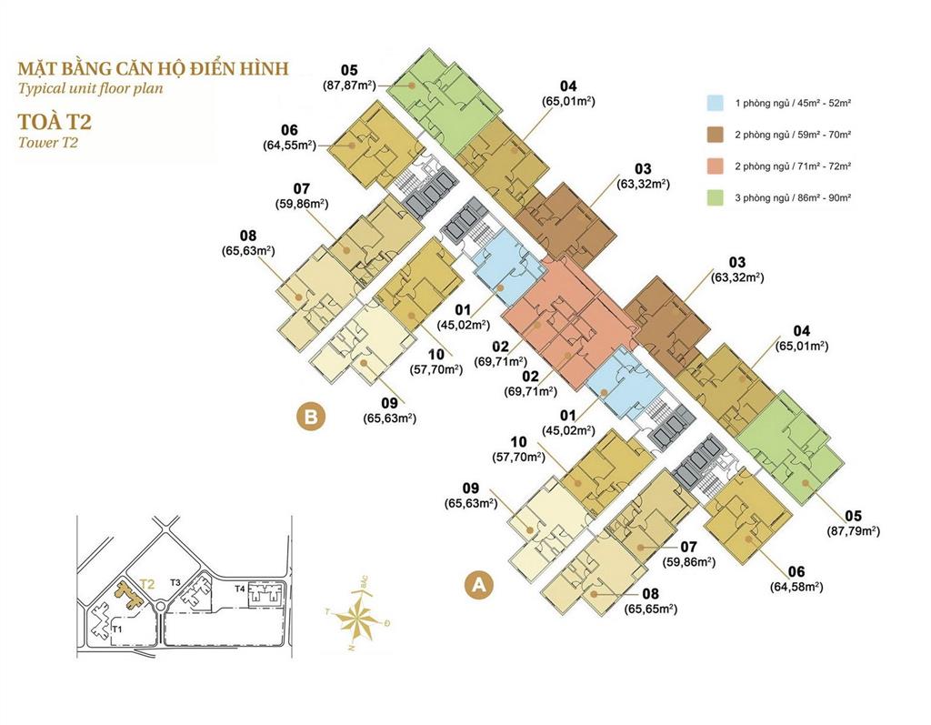 Bán căn hộ tại masteri thảo điền gồm 2 phòng ngủ tầng cao view đẹp với diện tích 62m2