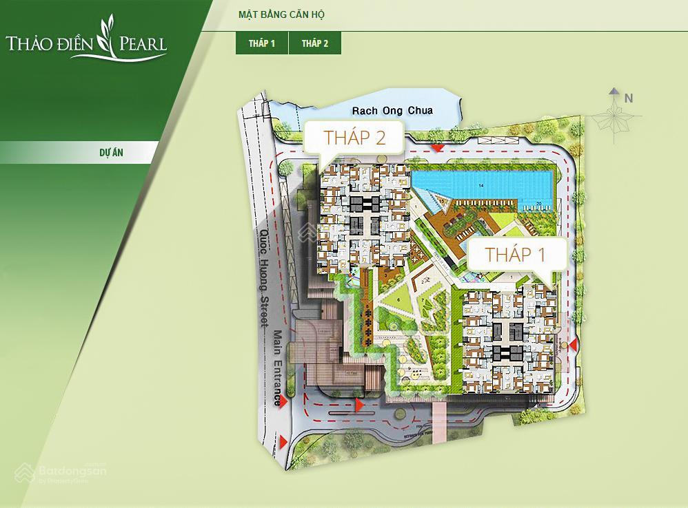Bán căn hộ tại thảo điền pearl gồm 2 phòng ngủ tầng cao view đẹp với diện tích 115m2