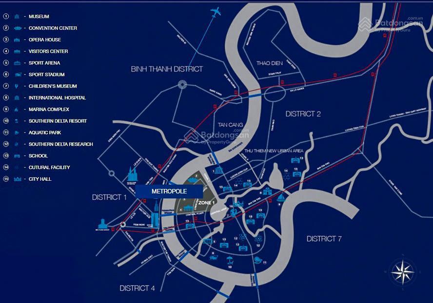 Bán căn hộ tại the metropole tầng trung view đẹp gồm 2 phòng ngủ với diện tích 83m2