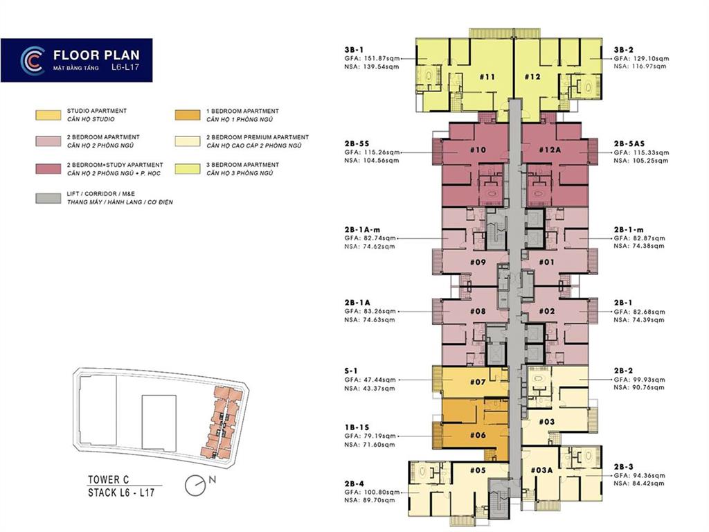 Bán căn hộ tại the metropole tầng trung view đẹp gồm 2 phòng ngủ với diện tích 83m2