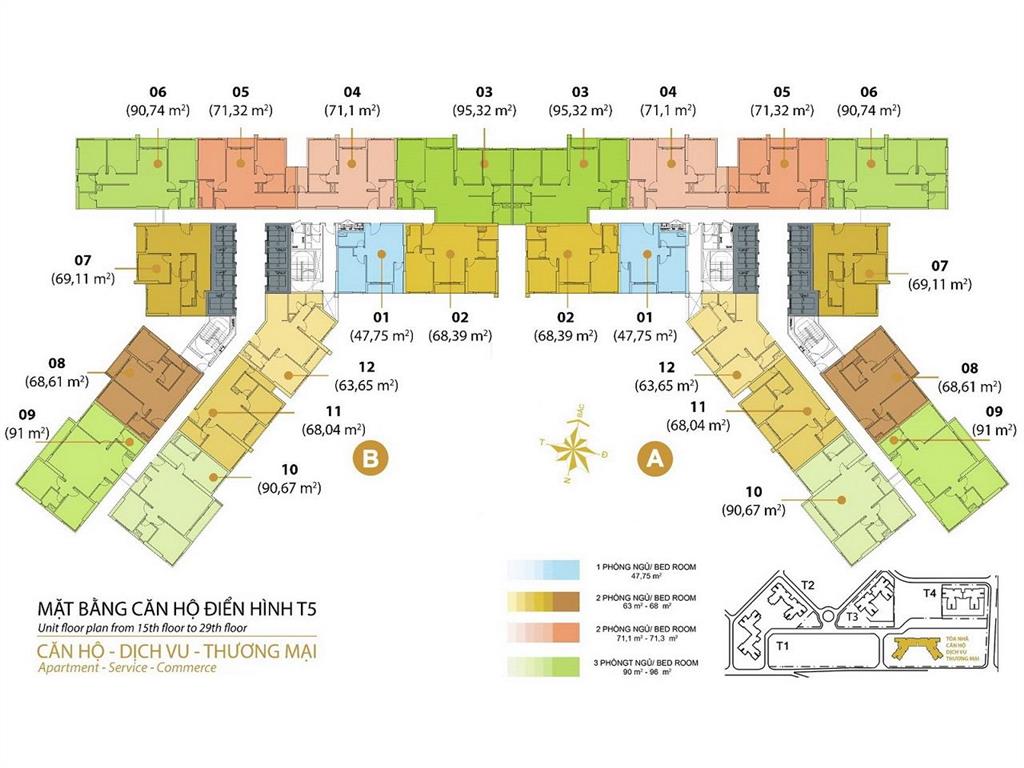 Bán căn hộ tại masteri thảo điền gồm 3 phòng ngủ tầng cao view sông với diện tích 98m2