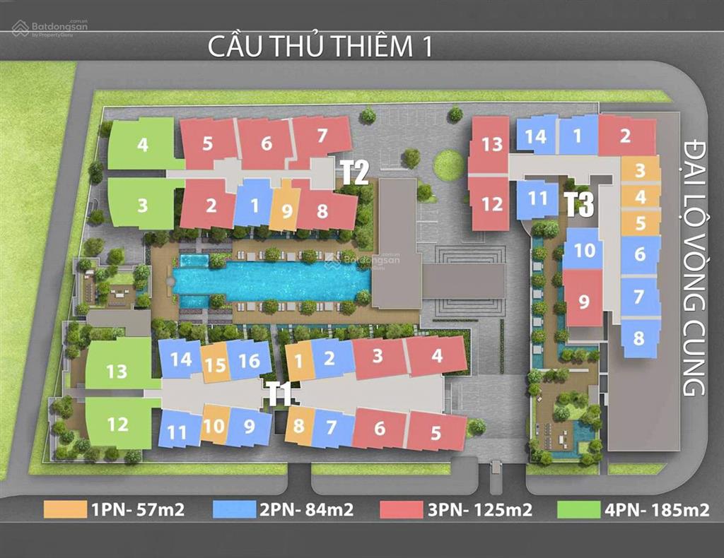 Bán căn hộ tại the river thủ thiêm gồm 2pn, tầng trung, view đẹp với diện tích 94m2