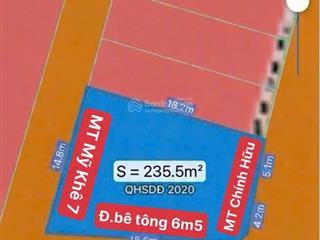 Đất vàng 3 mặt thoáng  235m2  sát biển mỹ khê  quỹ đất hiếm dành cho nhà đầu tư lớn