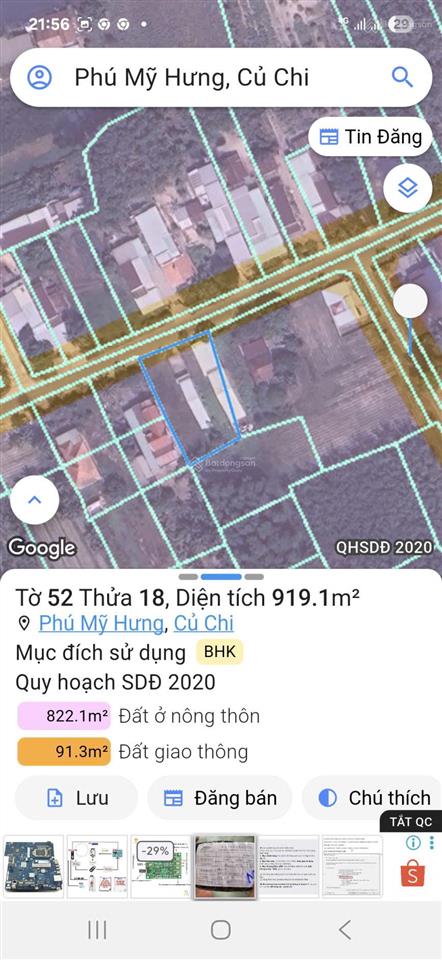 Bán gấp đất tại mặt tiền đường phú thuận xã an nhơn tây (phú mỹ hưng, huyện củ chitp hồ chí minh