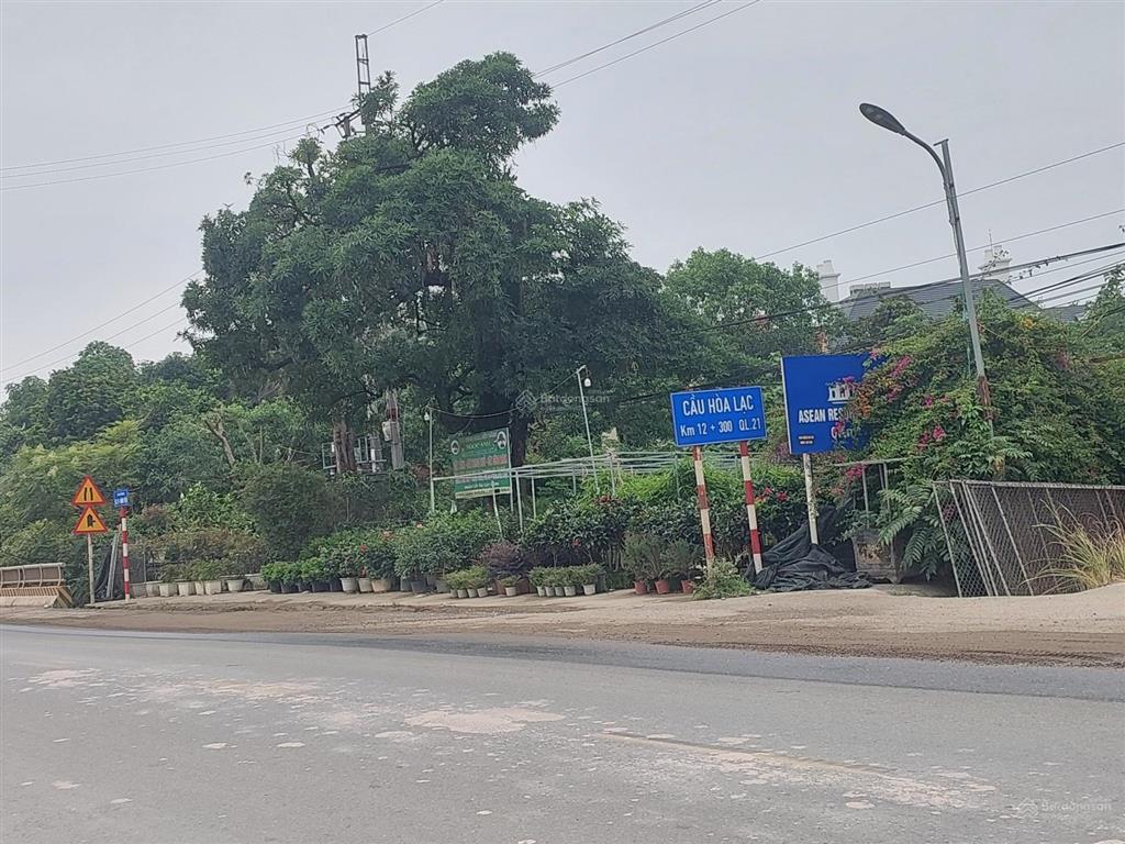 1 tỷ! lô đất 100m2 full thổ cư khu cnc hòa lạc, gần trường sqlq1, đhqg, ven suối, sđcc, hạ tầng