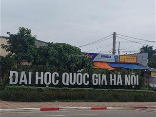 1 tỷ! lô đất 100m2 full thổ cư khu cnc hòa lạc, gần trường sqlq1, đhqg, ven suối, sđcc, hạ tầng
