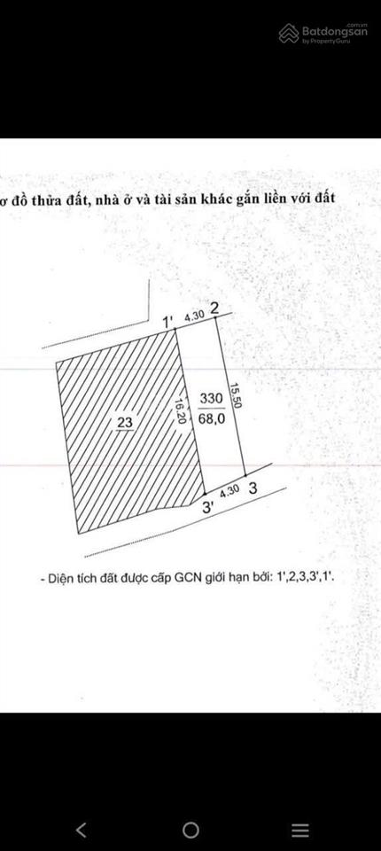Siêu phẩm văn trì, 68m2, 4.3m mặt tiền, đất đẹp 2 thoáng, ô tô vào tận đất, sđcc, giá chỉ 6.x tỷ
