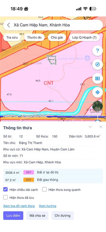Bán đất giữ lại đô thị mới cam lâm, phù hợp tách lẻ từng lô nhỏ giá đầu tư