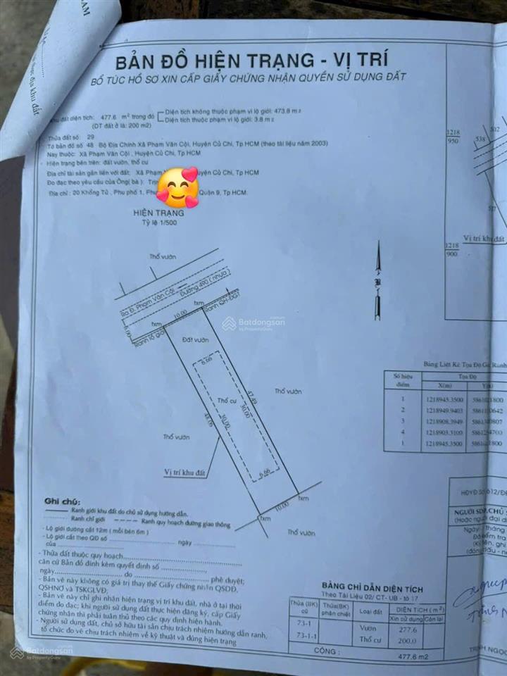 Chủ ngộp cần bán gấp đất đường 490 phạm văn cội, củ chi