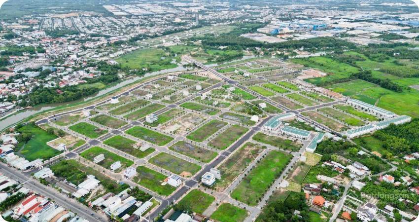 Bán đất nhơn trạch  mặt đường lý thái tổ cách cầu cát lái 1km  giá chỉ 20tr/m2 shr