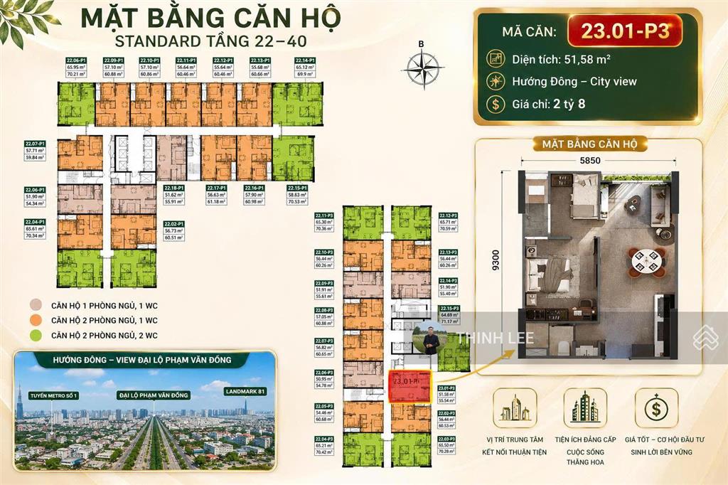 Giỏ hàng căn đẹp view đại lộ phạm văn đồng hướng đông mát mẻ