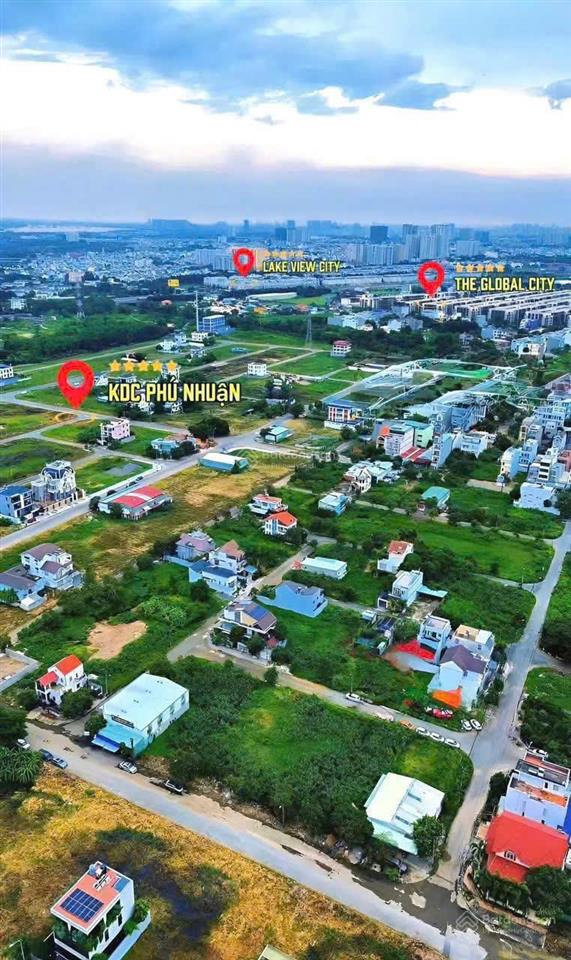 Nền biệt thự 300m2 khu dự án phú nhuận, đối diện global city trục liên phường đỗ xuân hợp