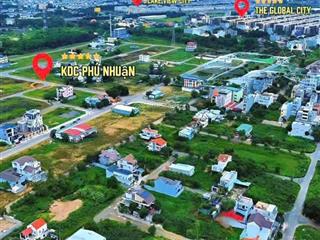 Nền biệt thự 300m2 khu dự án phú nhuận, đối diện global city trục liên phường đỗ xuân hợp