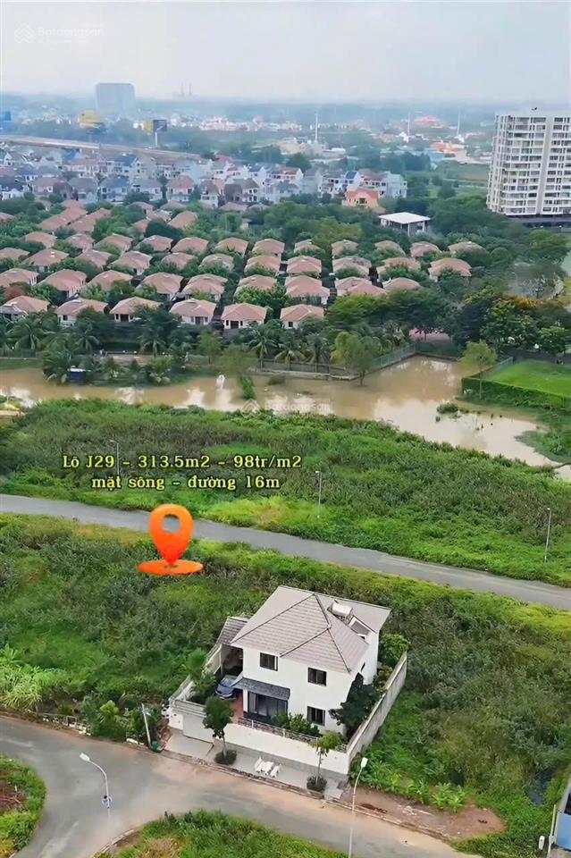 Liền kề global city nhưng giá ~90tr/m2, đất biệt thự view sông 313,5m2, sát trục liên phường