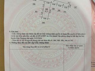 Chủ cần bán 41,5 m2 đan phương,hà nội.