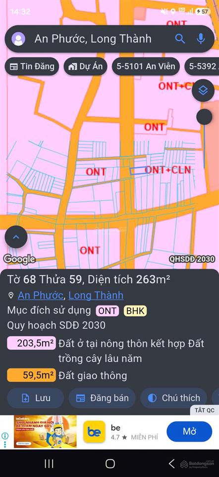 Bán đất tại xã an phước, 4,5 tỷ, 263m2, hàng hiếm giá ưu đãi