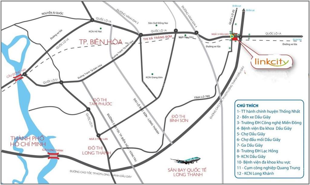 Nhà đất khu đô thị trung tâm dầu giây  the link city