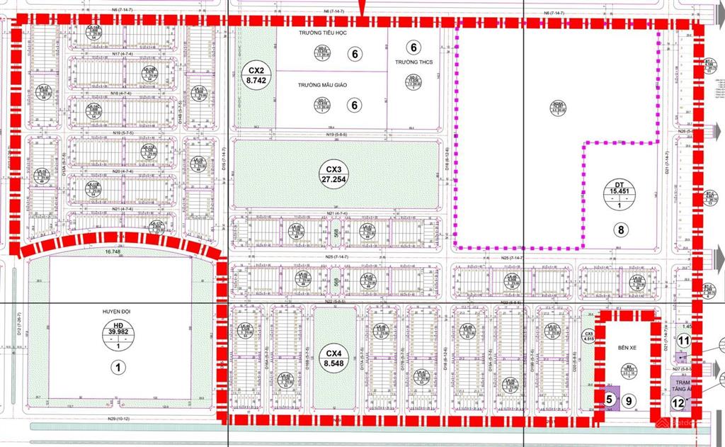 Nhà đất khu đô thị trung tâm dầu giây  the link city