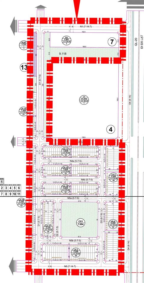Nhà đất khu đô thị trung tâm dầu giây  the link city