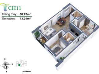 Bán căn chung cư 2 ngủ 75m tecco đán thái nguyên với giá 2,3 tỷ full nội thất, view hướng thành phố