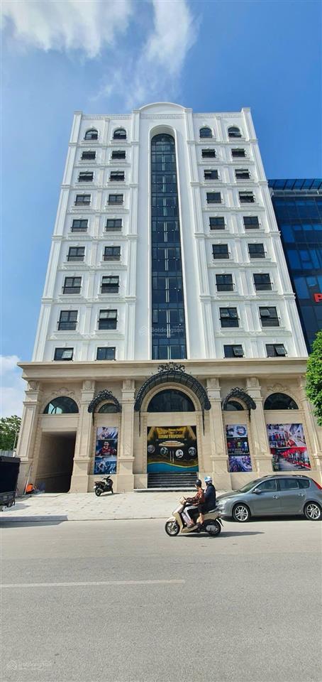 Cho thuê toà nhà mặt phố hồng tiến,diện tích 800m2 x 10 tầng 2 hầm, mt 30m, mọi mô hình