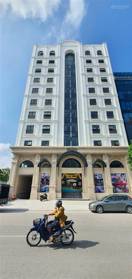 Cho thuê toà nhà mặt phố hồng tiến,diện tích 800m2 x 10 tầng 2 hầm, mt 30m, mọi mô hình