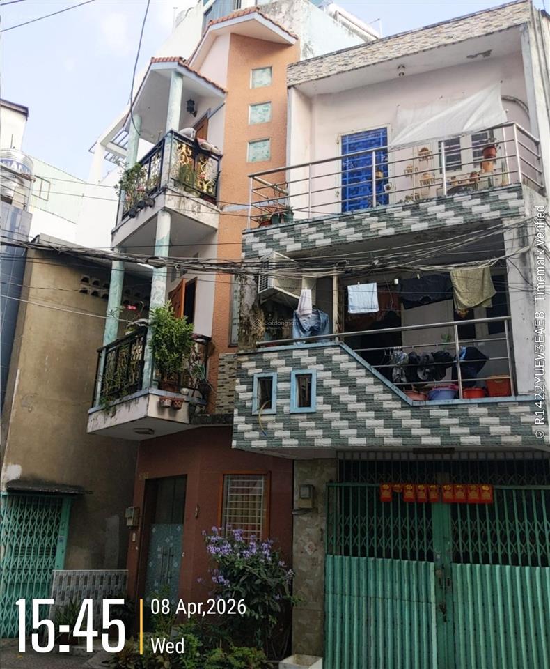 Bán gấp nhà quận 11  lạc long quân  3 tầng  4x18m  hẻm ôtô  7,2 tỷ