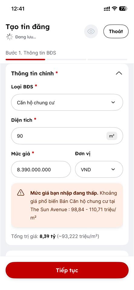 Căn hộ đẹp tháp trung tâm có sổ hồng cho nhà đông người 89m28.2 tỷ 0938 295 ***