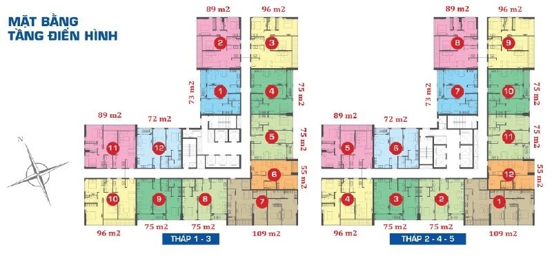 Chủ thiện chú bán căn 2 phòng ngủ 75m2 nội thất đẹp có sổ hồng sẵn  0938 295 ***