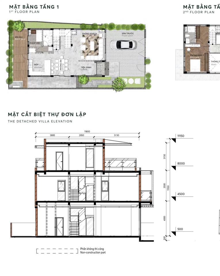 Biệt thự đơn lập quận thủ đức diện tích 10x20m  xây 3 tầng  đủ nội thất, giá đất 116.5 triệu/m2