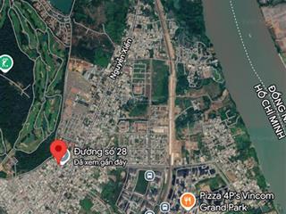 Đất full thổ cư 71m2 đường số 28, long bình, gần vinhome grandpark