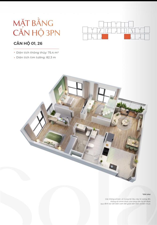 Bán cc 3pn 2wc tại imperia sola park, 6,3 tỷ, 76m2, chính chủ