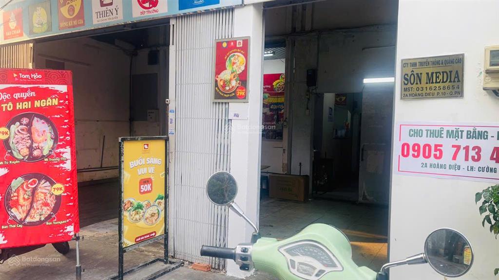 Cho thuê mặt bằng kinh doanh 16m2 mặt tiền hoàng diệu, phú nhuận đối diện centre point & đh kt