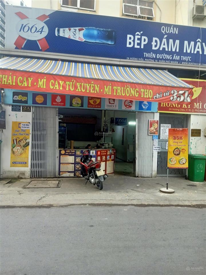 Cho thuê mặt bằng kinh doanh 16m2 mặt tiền hoàng diệu, phú nhuận đối diện centre point & đh kt