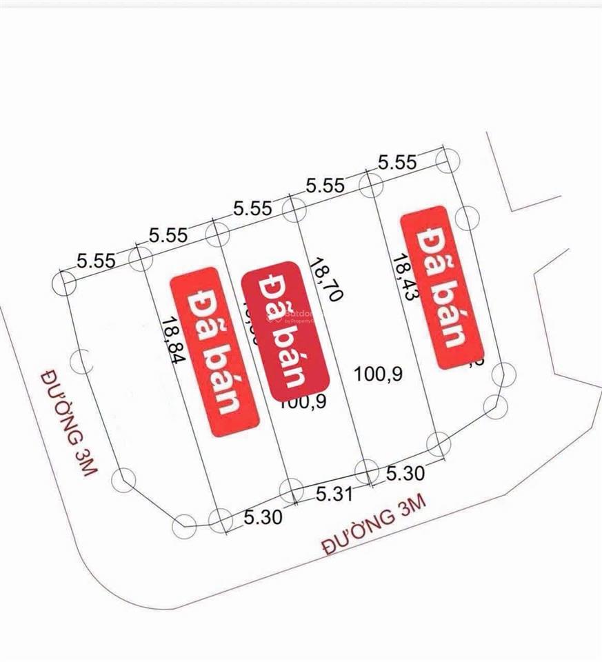 Đất full thổ cư tân dân đang giảm sâu