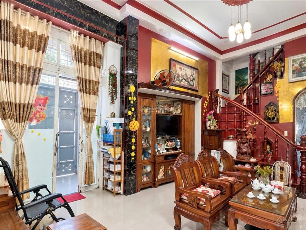 6 tỷ, bán nhà 5x17m, 3 tầng hẻm xe tải đường phạm văn chiêu, gò vấp