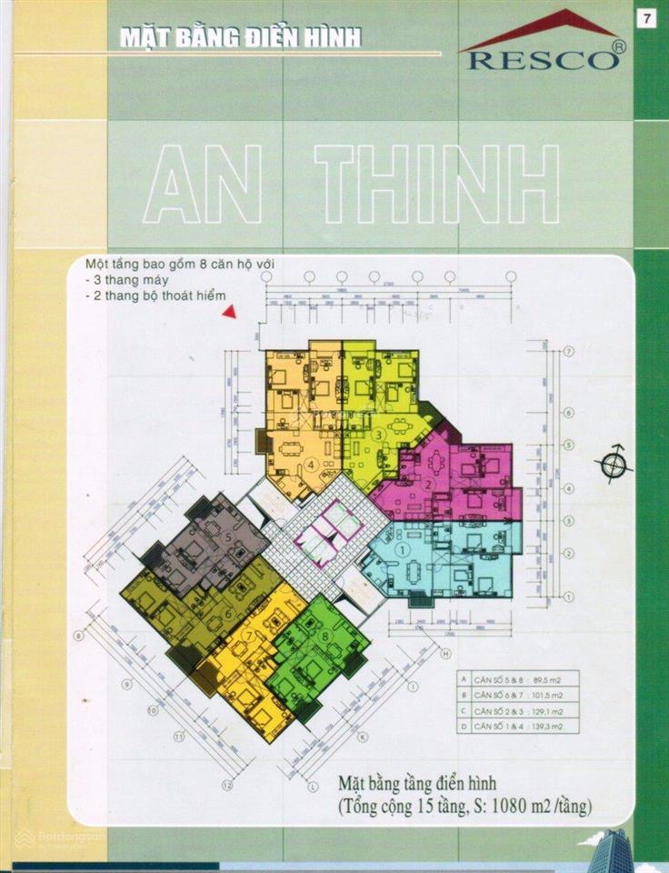 Bán chung cư an thịnh, quận 2, 140m2, sổ hồng