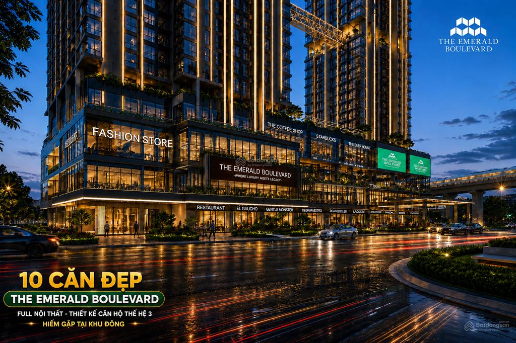 Giỏ hàng căn đẹp the emerald boulevard, full nội thất  thiết kế thế hệ 3 hiếm gặp tại khu đông