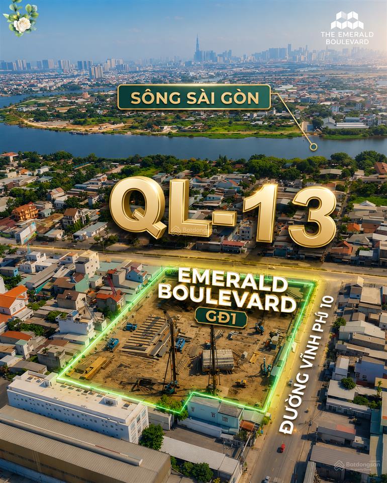 The emerald boulevard  căn hộ 2pn2wc full nội thất, gia dụng, trả góp nhẹ 30% trong gần 1.5 năm