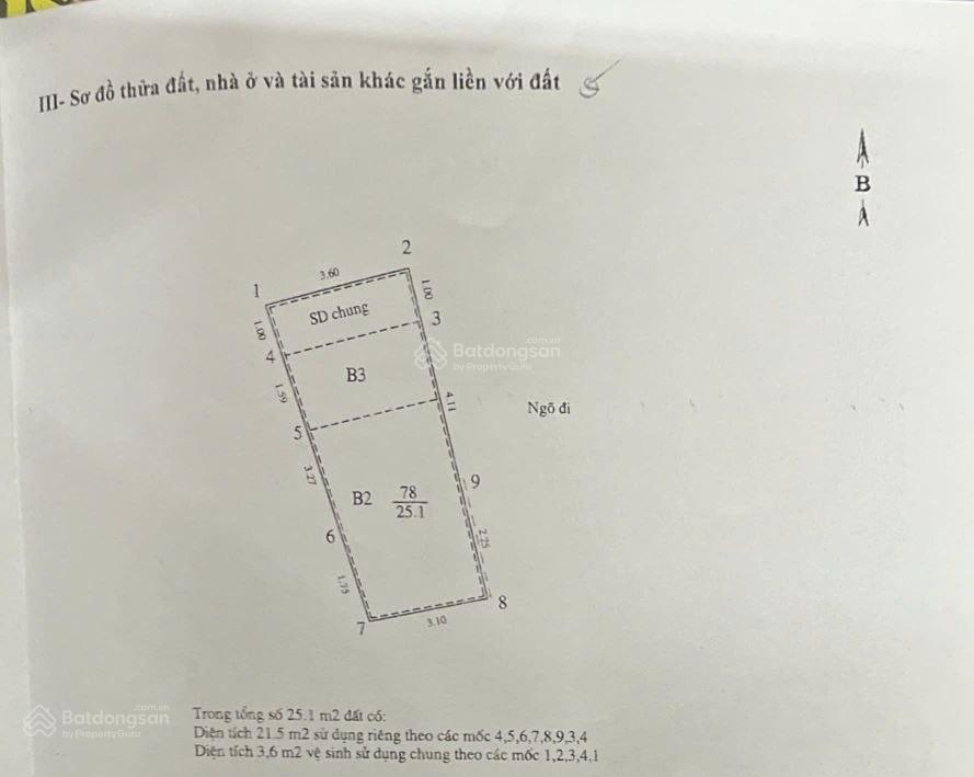 Chủ nhà bán nhà thổ cư, số 6 ngõ thịnh yên, phố thịnh yên hà nội