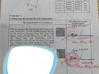 Lô đất mặt đường nhựa 6m Hòa Nghĩa - Dương Kinh - ZALO 0567 222 555