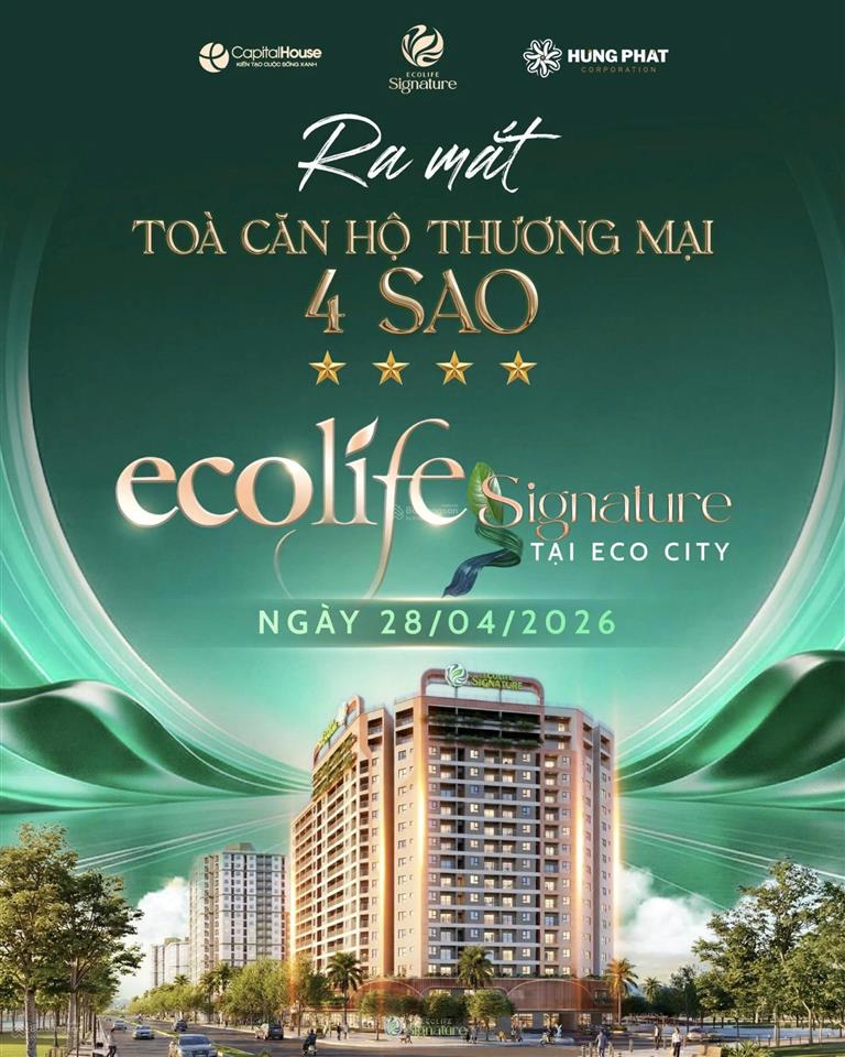 Nhỉnh 2 tỷ sở hữu căn hộ cao cấp ecolife hoà hiệp  chiết khấu 11%, hỗ trợ lãi suất 12 tháng
