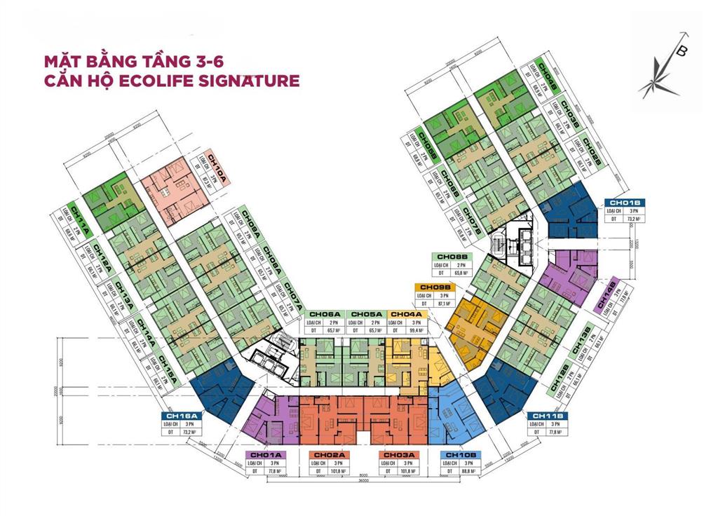 2,x tỷ sở hữu căn 3pn tại ecolife signature  hỗ trợ vay 70%, chiết khấu đến 11%
