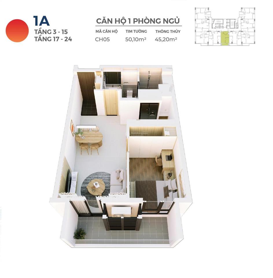 Hiyori aqua tower  chỉ 4,x tỷ sở hữu căn hộ 2pn view biển mỹ khê, xách vali là vào ở ngay