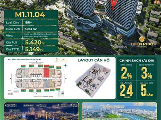 Căn 1pn the meridian view sông hàn  trung tâm đà nẵng downtown