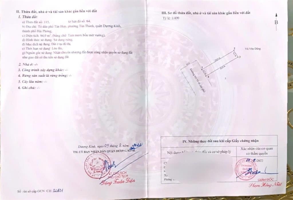 Bán đất mặt đường Tân Thành Dương Kinh 84m² – đường 10m ô bàn cờ, kinh doanh tốt, giá