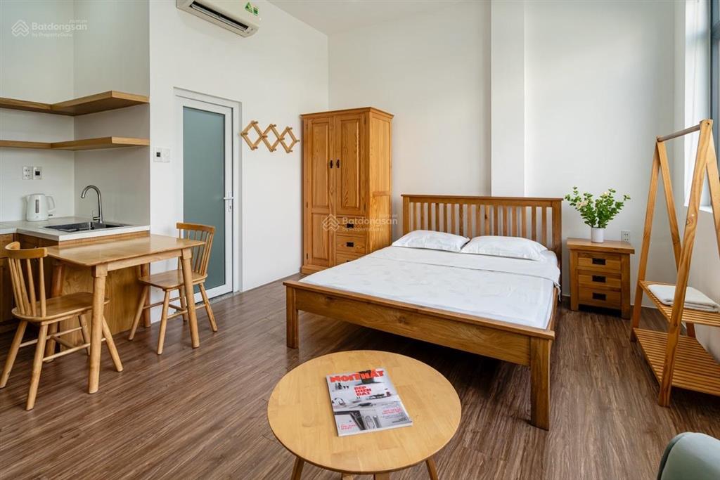 Cho thuê căn hộ 30m2 tone gỗ gần chợ bà chiểu, phú nhuận ngay bình thạnh đường nơ trang long