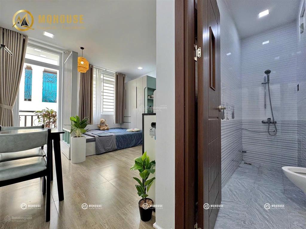 Căn hộ cho thuê 35m2 ban công có máy giặt riêng gần ngã tư phú nhuận, sân bay tân sơn nhất